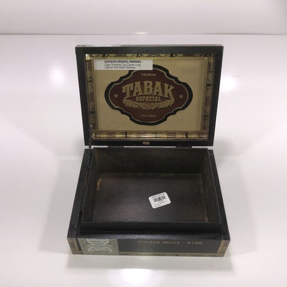 Tabak Especial Colada Empty Wooden Cigar Box 8.25x6.25x2.75 - Picture 6 of 6